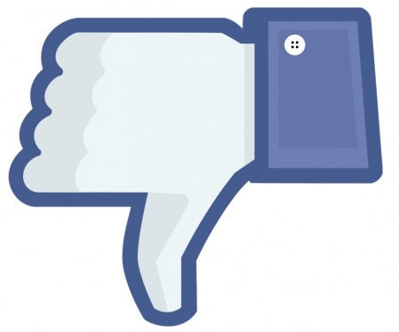 Boton No Me Gusta en Facebook