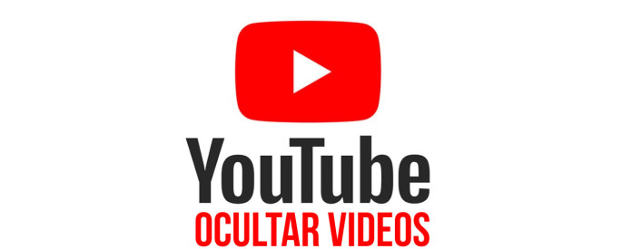 ocultar videos en youtube